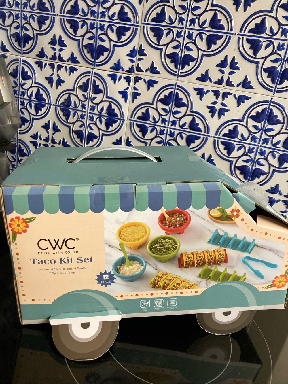 CWC Taco Kit Set - Teal & Multicolor